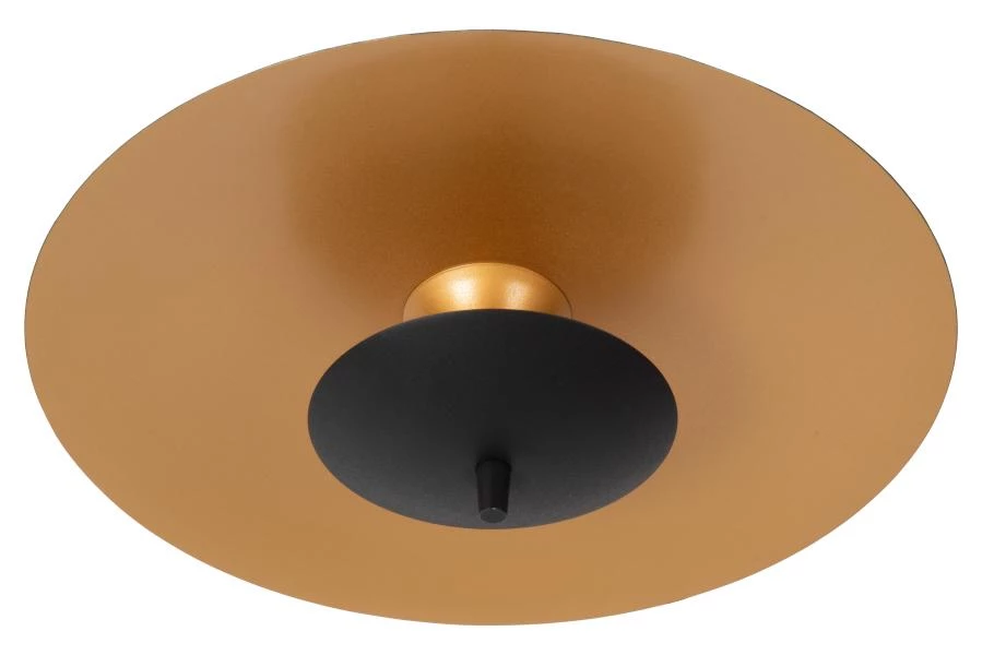 Lucide VULCAN - Plafonnier - Ø 35 cm - LED Dim. - 1x9W 3000K - Noir - éteint